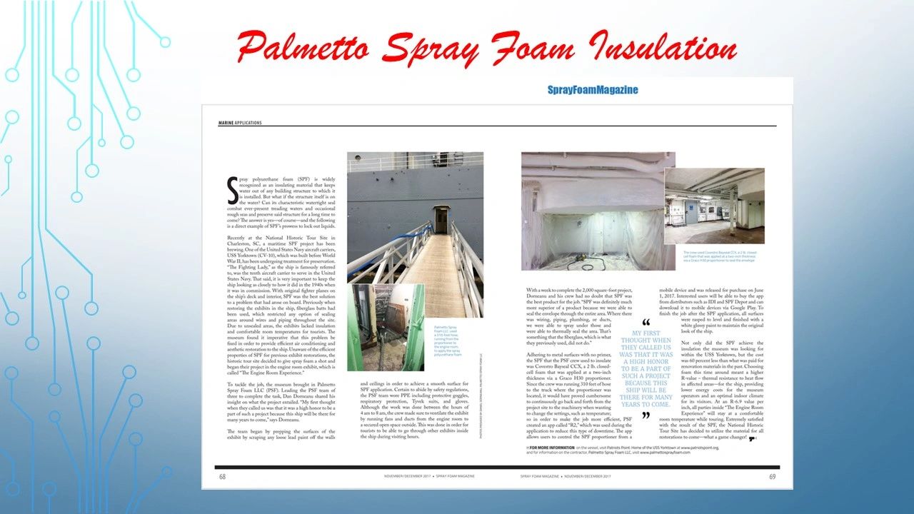 Insulation work in progress